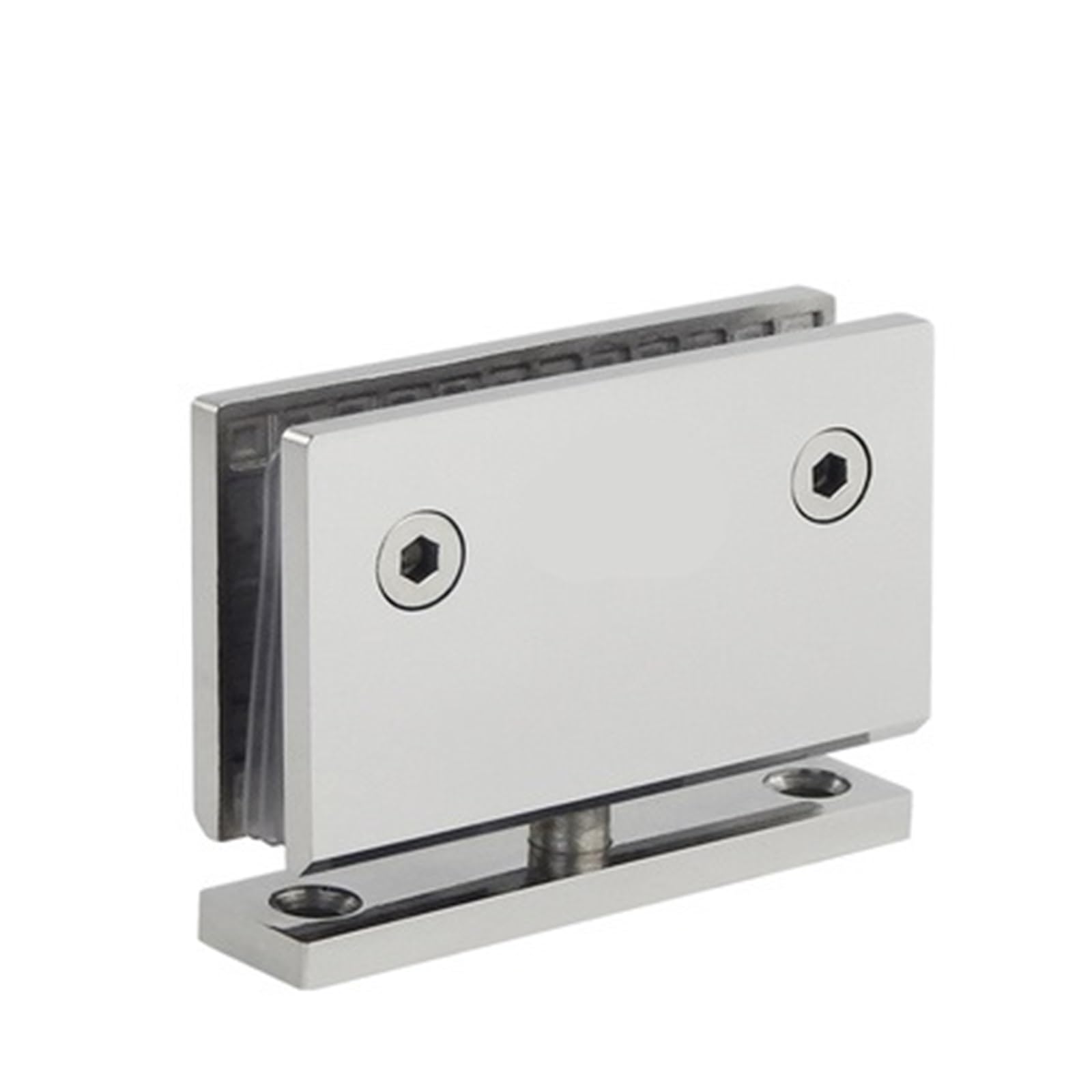 Padgcnor Chrome Bathroom Glass Door Hinges Glass Door Bathrooms Stainless Steel Wall Mount Color Hinge Shower 360 Degree Shaft Rotating(Chrome)