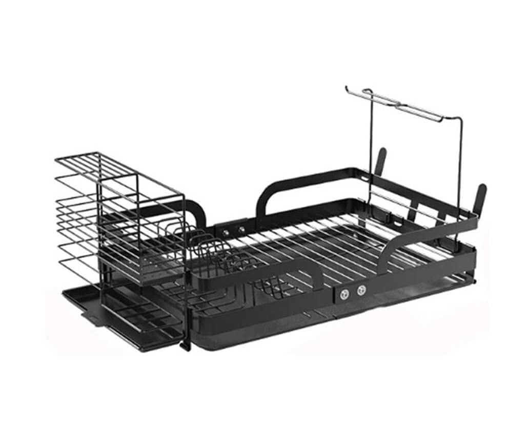 AZHKJKZH Dish Rack Cutlery Holder And Cup, Dish Drying Rack With Drainboard, In Kitchen Counter For Small Kitchen