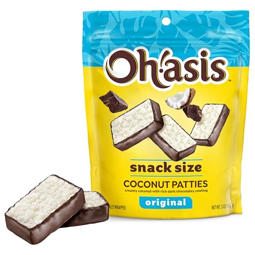 Snack Size Patties – 5 oz Bag – Creamy Coconut Filling with Rich Dark Chocolate – Individually Wrapped Candy Bites – Tropical Sweet Treat – Gourmet Dessert Snack Pack – Kosher Certified – Made in USA