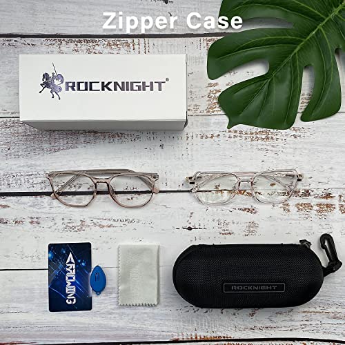 Image of ROCKNIGHT blue light glasses for women anti eyestrain headache,2 pack for computer gaiming tv and phones