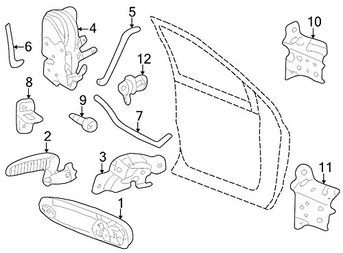 Mopar 5537 2851AB, Door Lock Actuator Motor