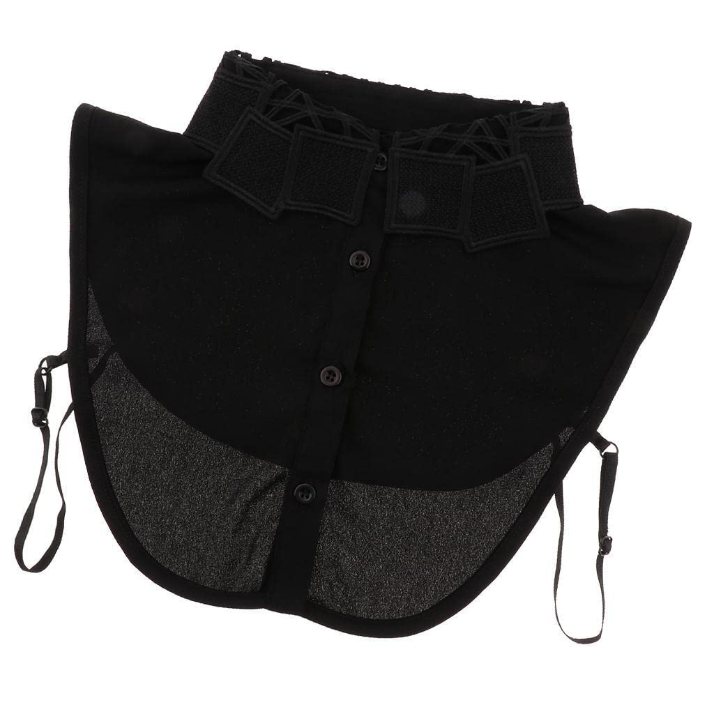 Women Half Shirt Fake Collar Vintage Detachable False Blouse Collar Black-picture-12