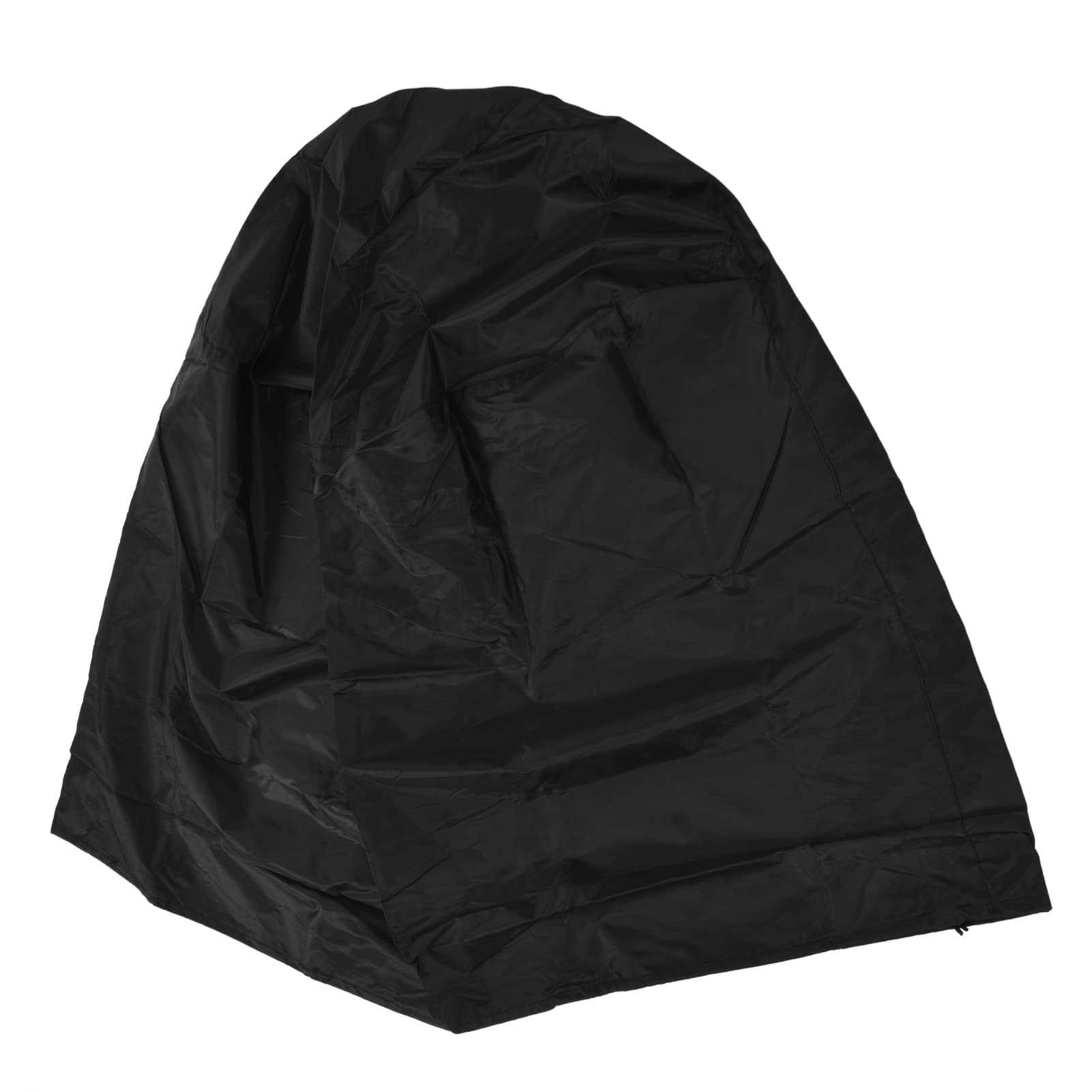 Fire Pit Cover Round Black Polyester Fiber Firepit Cover for Home Outdoor