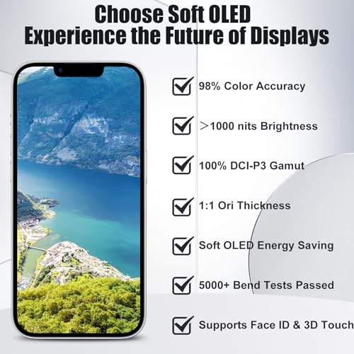 DIGI4U Soft OLED for iPhone 12 Pro Max Screen Replacement, 6.7'' COP Display NOT LCD, 1:1 Window & Resolution & Thickness, Temp Control, with Repair Kit for iPhone 12 Pro Max Replacement Screen by DIGI4U - Image 4