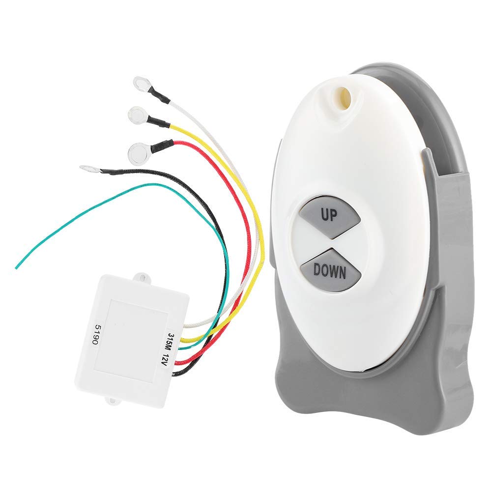 Télécommande Sans Fil pour Guindeau 12V, Récepteur Étanche, Portée 50 Pieds, pour Bateau Yacht Ferry