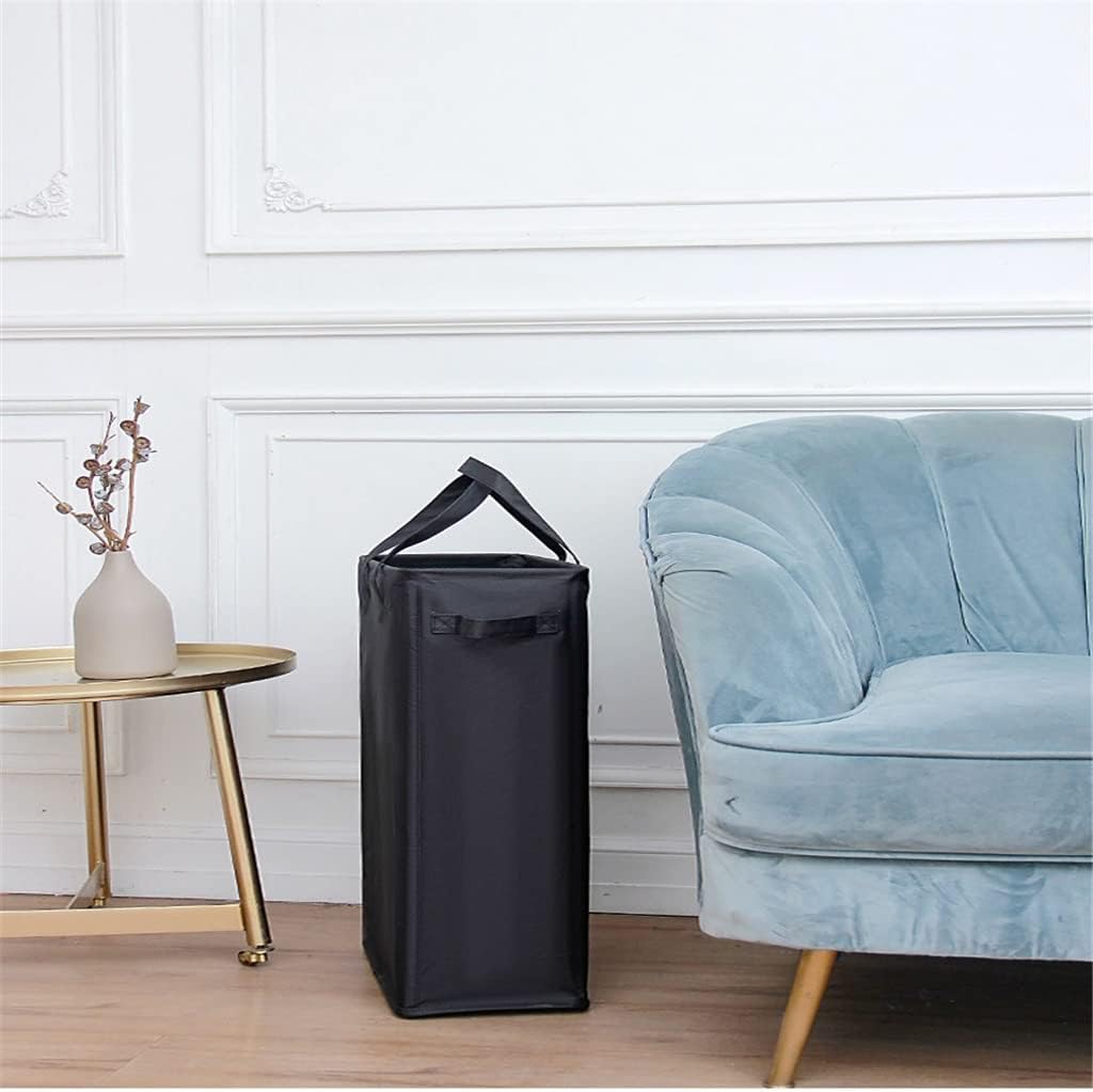 Laundry Hamper with Handle & Wheels Thin Slim Foldable Dirty Clothes Basket Portable Storage Organizers for Corner Narrow(D)