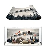 Aquarium Décor Backgrounds Nation Park Canadian Smokey Mountain Cliff Outdoor Idyllic Pattern Fish...