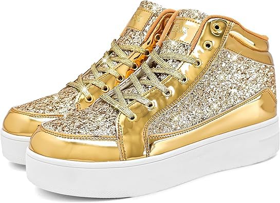 Image of IGxx Women Platform Glitter Sparkly Dressy Sequin Disco Sneakers