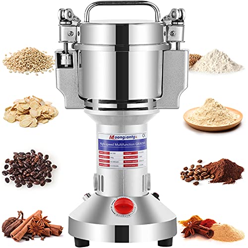 Weekly Top Sale Moongiantgo Electric Grain Mill Grinder 500g Commercial Spice Grinder 2500W Superfine Powder Grinding Machine Stainless Steel Pulverizer Dry Grinder (500g Upright, 110V) Limited Stock Moongiantgo Electric Grain Mill Grinder 500g Commercial Spice Grinder 2500W Superfine Powder Grinding Machine Stainless Steel Pulverizer Dry Grinder (500g Upright, 110V)