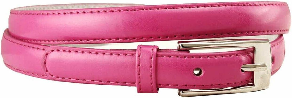 Women's Dress Skinny Fashion Belts Genuine Leather 3/4" (19mm) and 1" (25mm) wide