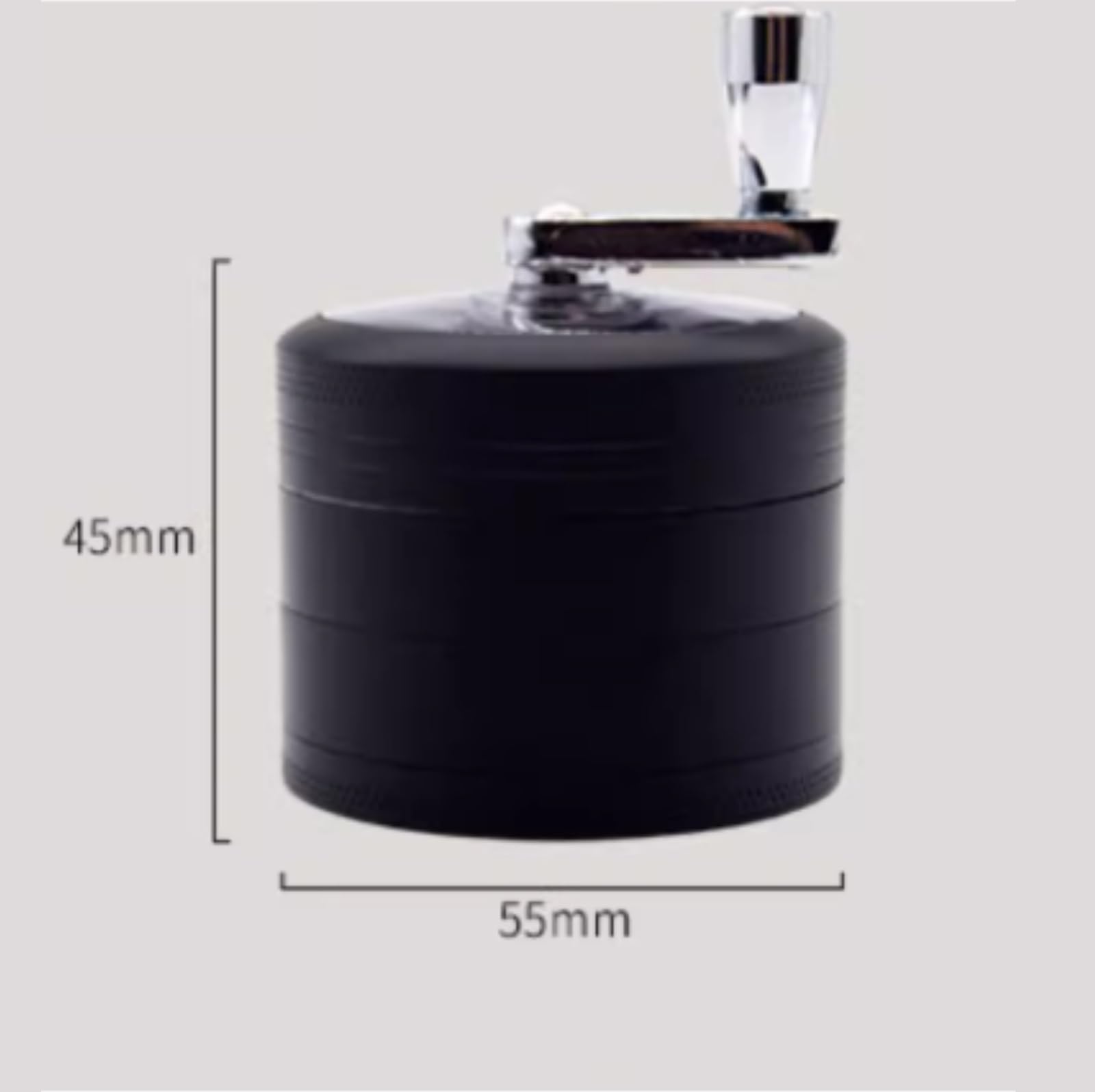 Młynek Do Przypraw Pieprzu Metalowy Młynek Ręczny Do Pieprzu I Przypraw W Butelce Kuchni Do Różnych Przypraw(Black)