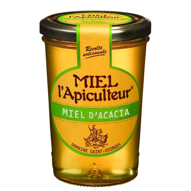 Miel L'Apiculteur - Miel Acacia de France liquide dans un pot en verre de 500g pour un petit déjeuner sucré et savoureux. - Lot De 3 - Vendu Par Lot