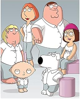 Family Guy Peter, Lois, Chris, Meg, and Brian Posing 8 x 10 Inch Photo