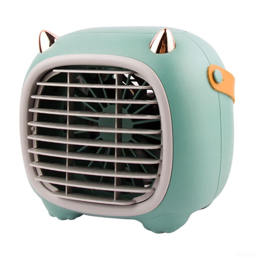 Ventilateur de bureau portable pour maison et voyage coloris vert