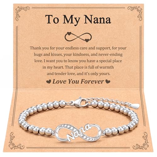 Tarsus Infinity Love Heart Bracelets Jewelry Gifts for Grandma/Nana/Granny/Nanny/Daughter/Bestie/Sister/Auntie, Christmas Birthday Gift Ideas - Main Image