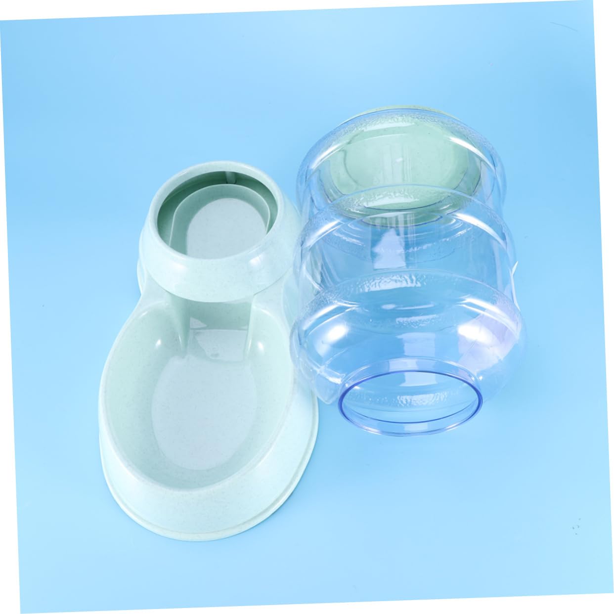 BESPORTBLE Suministros para Mascotas Dispensador Automático de Agua Y Comida para Mascotas Capacidad de 3 8 L Recipiente Desmontable Adecuado para Perros Y Gatos Verde