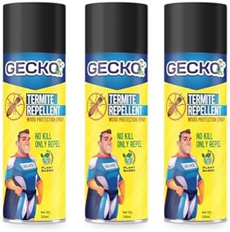 Gecko Termite Repellent Spray | 100% herbal, Termite Spray For furniture | Wood Preservative and Termite, Borer, Insect Repellant Spray| For Home, Kitchen and Offices | Pack of 3 | - FORMULATION 30 X