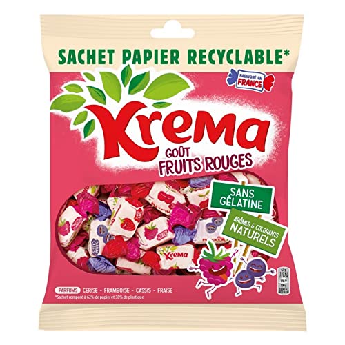 KREMA - Krema Fruits Rouges Sachet Recyclable 240G - Lot De 4