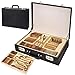 Zixin Besteck Messersets Besteck 72 Stück Golden, Geschirr Set, Gabel, Löffel Messer Besteck Abendessen, Geschirr Set Box for 12 (Color : Golden, Size : 72 Piece for 12 People)