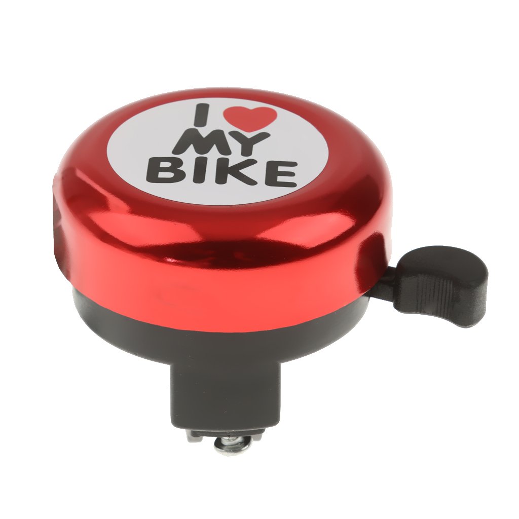 Campanella per Bici Bambini, Trombetta Bicicletta in Metallo, Clacson ad Aria con Morsetto Regolabile, Arancia