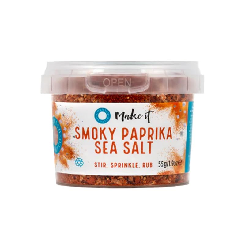 Cornish Sea Salt Tub (8 Pack, Smoked Paprika 55g)