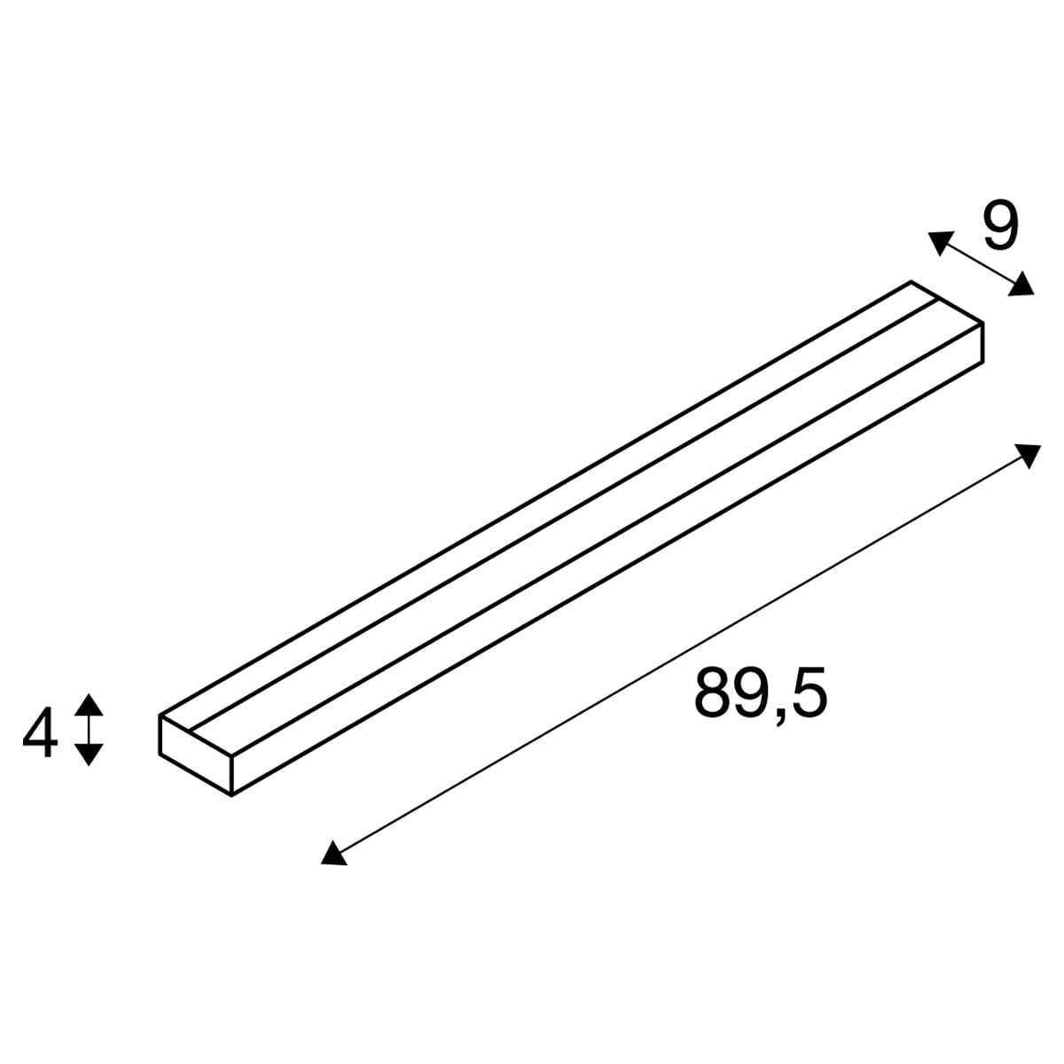 SLV SEDO 21 | Innen-Beleuchtung, Spiegellampe, Wasserdichte LED Spiegelleuchte, Wandleuchte, Innenleuchte, Badlampe, Badleuchte | LED Inside, 3000K, eckig, Aluminium gebürstet, Glas satiniert, 33 W