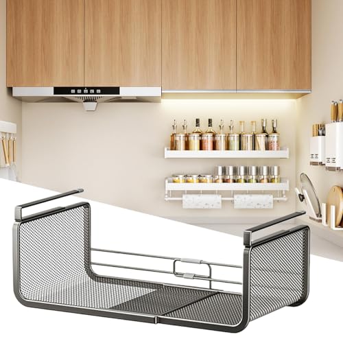 Panier de rangement sous étagère pour libérer votre plan de travail encombré