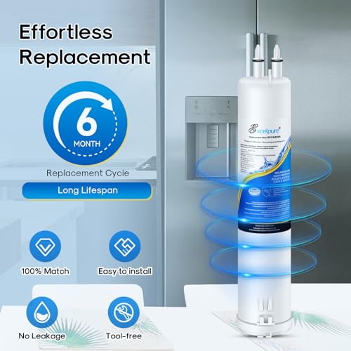 Image of EXCELPURE EDR3RXD1 Compatible with Everydrop Filter 3, 4396841, 4396710, Kenmore 46-9083, 46-9030, 9030, 9083, KAD3RXD1, WHR3RXD1 Refrigerator Water Filter, 3PACK