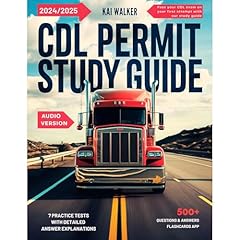 CDL Permit Study Guide 2024 2025 Audiolibro Por Kai Walker arte de portada