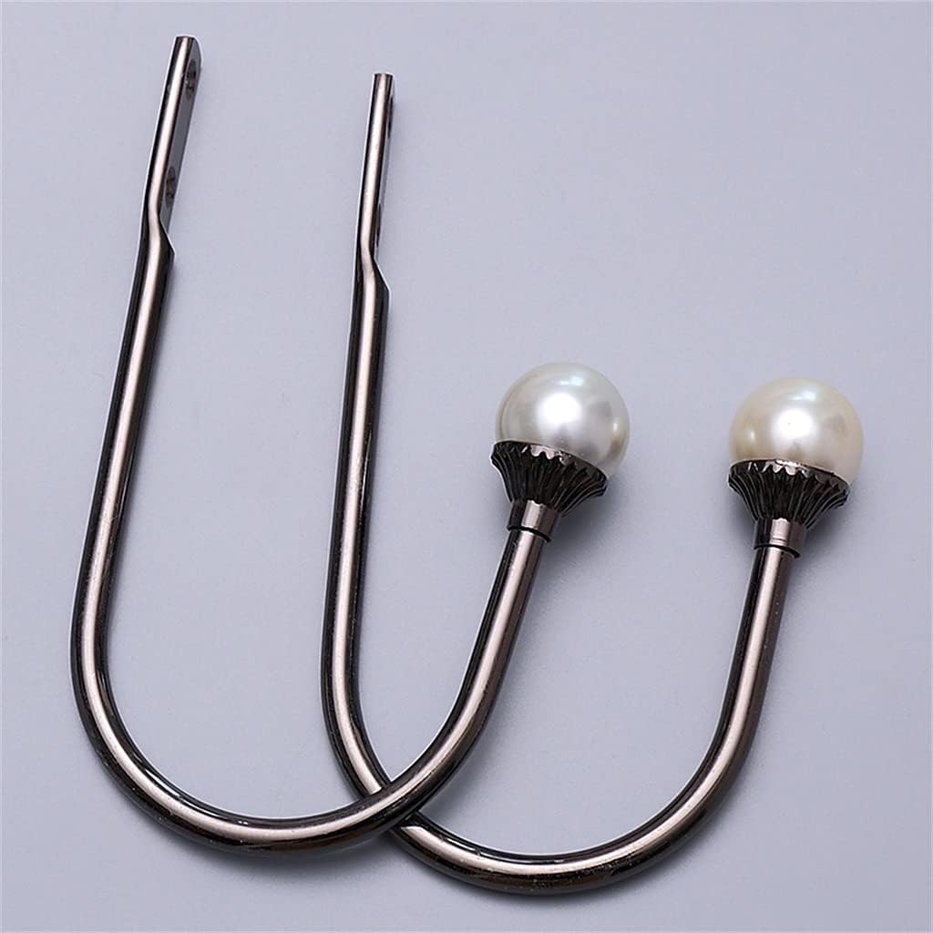 A Pair of Pearl U-Shaped Curtain Wall Hook Bedroom Living Room Soft Decoration Accessories(E)