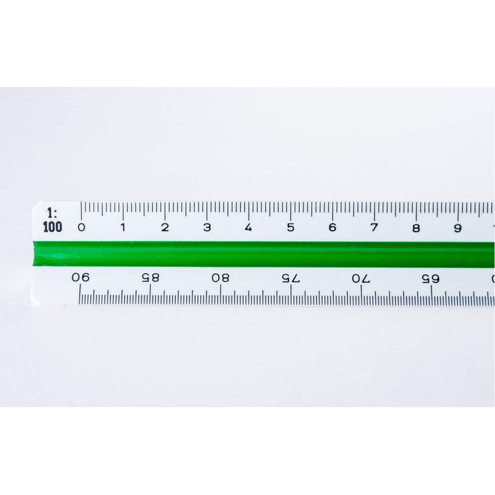 Staedtler Mars 561 échelle de réduction ou cutch, 1:100 / 1:200 / 1:250 / 1:300 / 1:400 / 1:500, 561 98-4