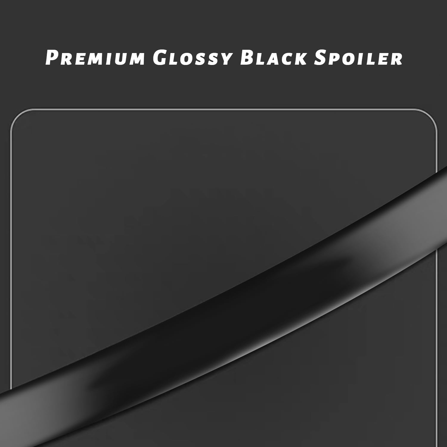 Spoilerflügel für Tesla Model Y 2020–2024 Zubehör OEM Performance Heckspoiler Lippe Kofferraum Deckel Heckkofferraumlippe Heckdeckel ABS (Glänzend Schwarz)