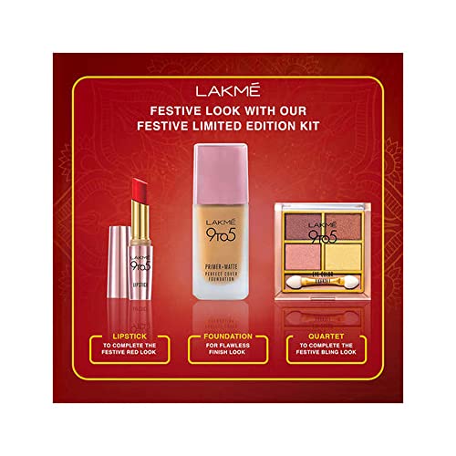 Image of LAKME 9 To 5 Festive Limited Edition Kit Multicolor, 1 Count