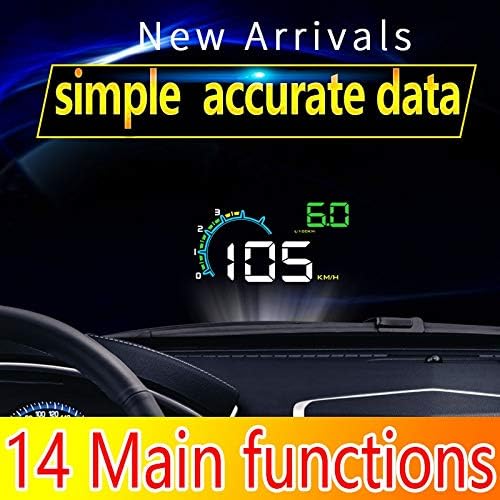 Dixell D3000 Car HUD display showing speed, RPM, and fuel consumption