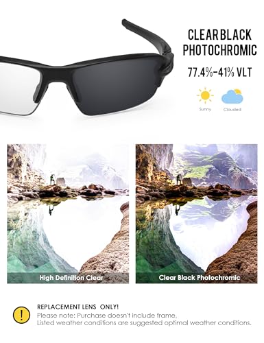 Image of BLAZERBUCK Replacement Lenses & Sock Kit for Oakley Flak 2.0 OO9295 Sunglasses