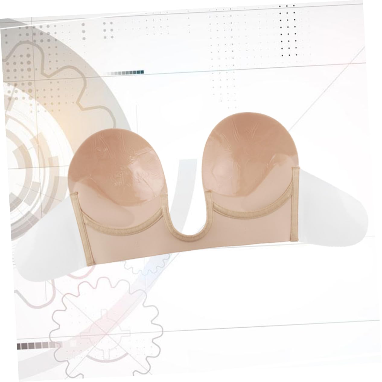 SHERCHPRY 3 Piezas cubiertas adhesivas sujetadores sin tirantes sujetadores adhesivos backless bra pétalos de mama sujetador sin espalda y sin tirantes lencería fundas de silicona cubre