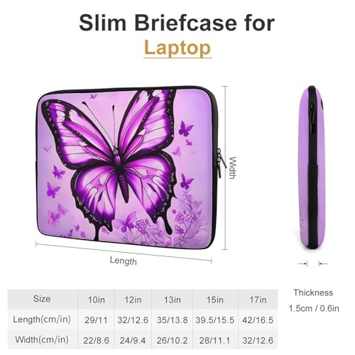 Funda para laptop 12 pulgadas resistente a golpes morada miniatura 2