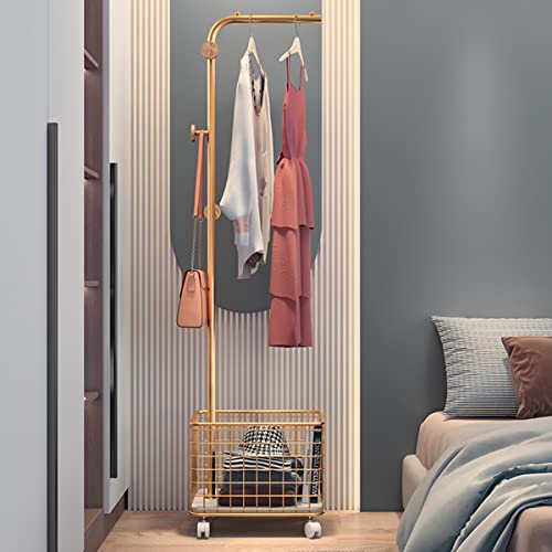 Perchero de metal para ropa, fácil de montar, con estante de almacenamiento de 1 nivel para el hogar, oficina, entrada, pasillo, almacenamiento