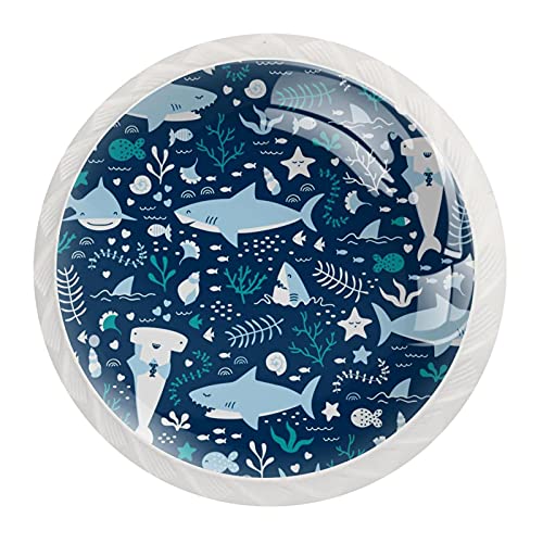 Boutons d'armoires de cuisine poignées de tiroir commode placard requin