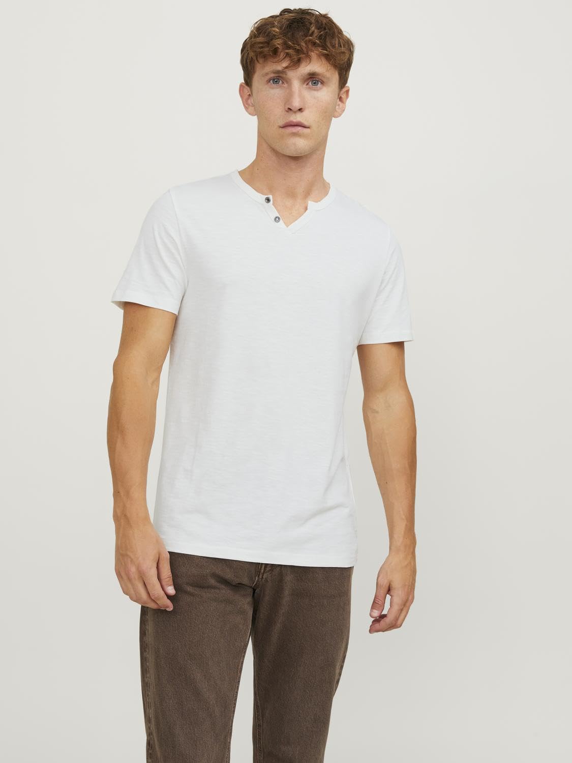 JACK & JONES Jjesplit Neck Tee Camiseta Hombre