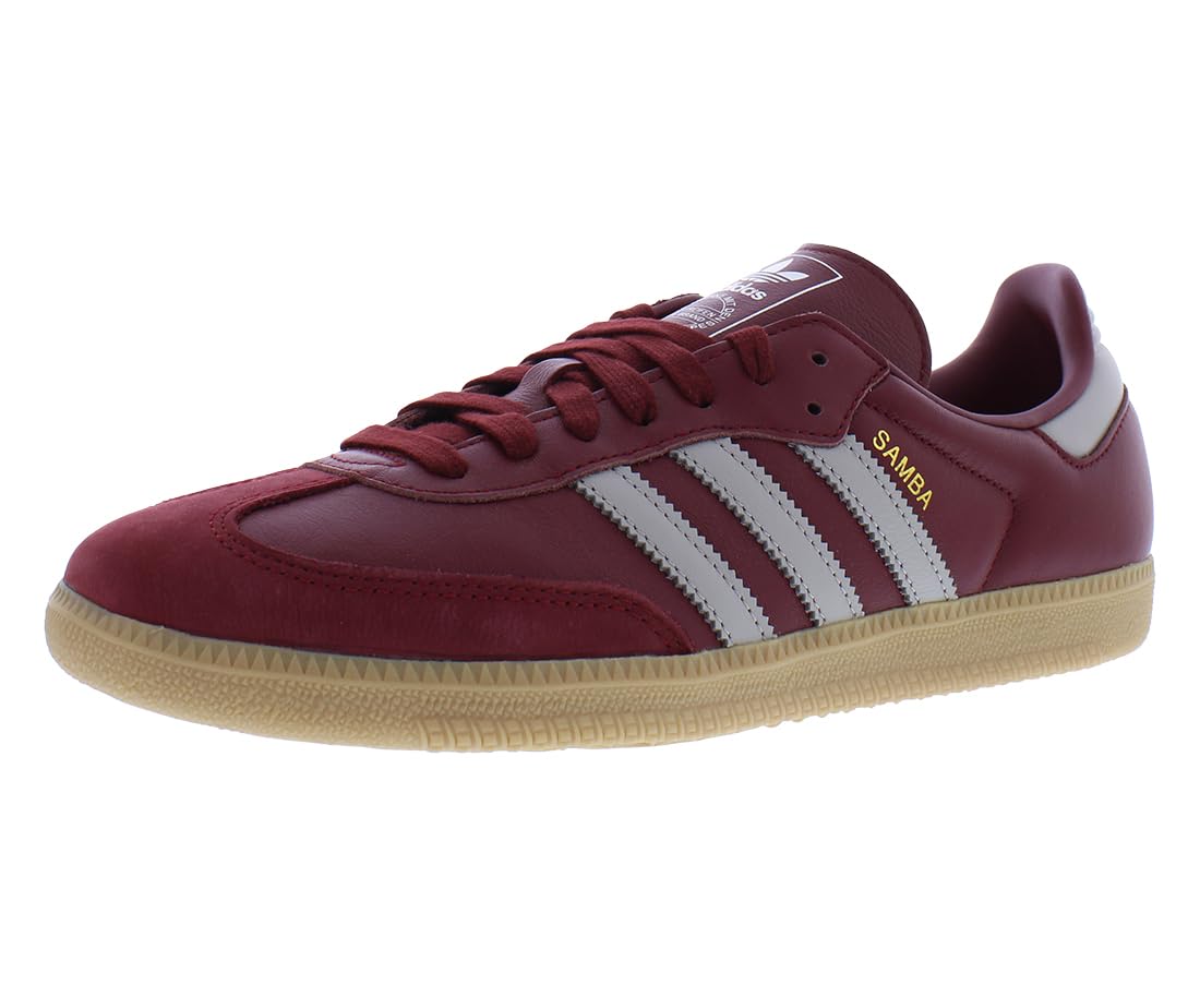 adidas Samba OG Womens Sneaker (Dark Burgundy Gum, 10)