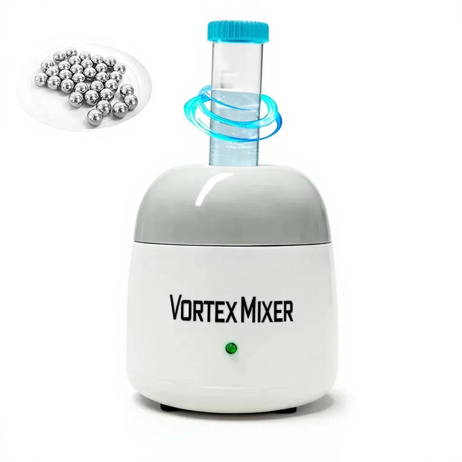 ABEST 5200rpm mini Vortex Mixer Farbschüttler,Labor Vortex Schüttler mit Touch Funktion für Nagellack,Wimpernschüttler,Tattoo Tinte,Kleber und Teströhrchen (grau)
