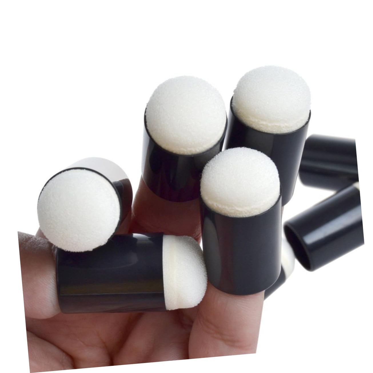 ERINGOGO 40pcs Sponge Daubers for Drawing Finger Painting Sponges Washable Ink for Craft Projects