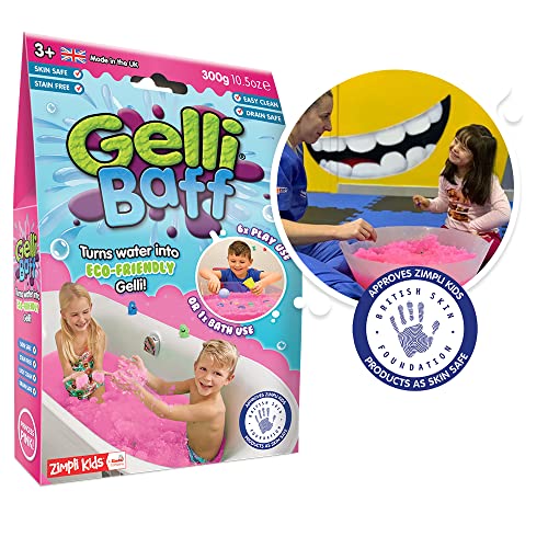 Zimpli Kids- Gelli Baff Transforme magiquement l'eau en Une Substance gluante épaisse et colorée, 6883, Rose, 1 Bain ou 4 utilisations Cover