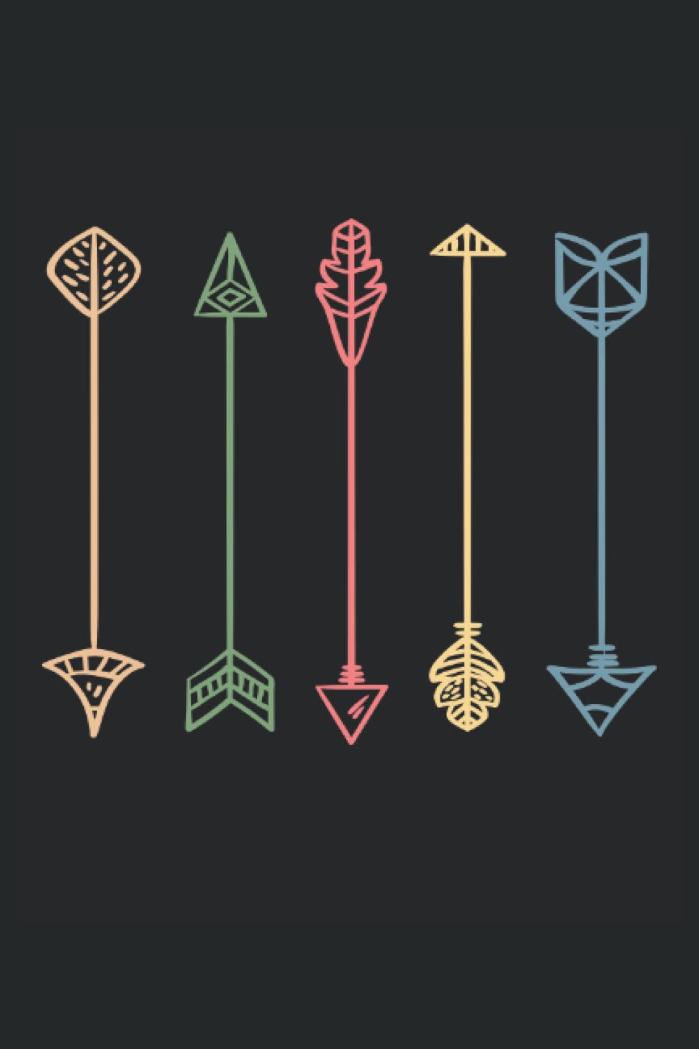 tiro con l'arco: Archor -Scorer Arrows Long Arch |Notebook Din A5 6x9 pollici |Planner Diary Writing Booklet |120 pagine |Lubrificazione punteggiata (Italian Edition)