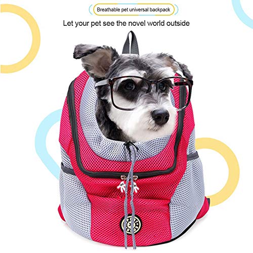 TOPmountain Mochila respirável confortável para transporte de animais de estimação, bolsa de ombro p