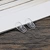 SG Store 10 Pairs Eyeglasses Nose Pads Silicone Oval D-Shaped 7x14mm Nose Pads Compatible with Tom Ford Eyeglasses/Sunglasses Screw-in/Snap-in #5