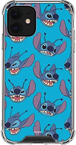 Skinit Clear Phone Case Compatible with iPhone 12 - Officially Licensed Disney Lilo and Stitch Stay Weird Design