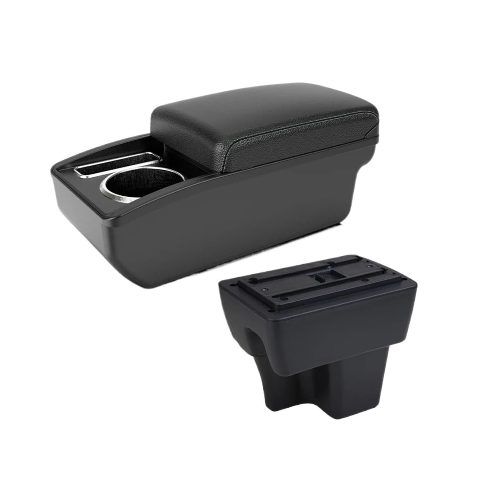 Umdjju A3 White Line No Usb For Proton For Wira Armrest Box Car Interior Modification Center Console Upgrade Double-Layer Storage Accessories Car Centre Console Armrest Box(A3 White Line No Usb)