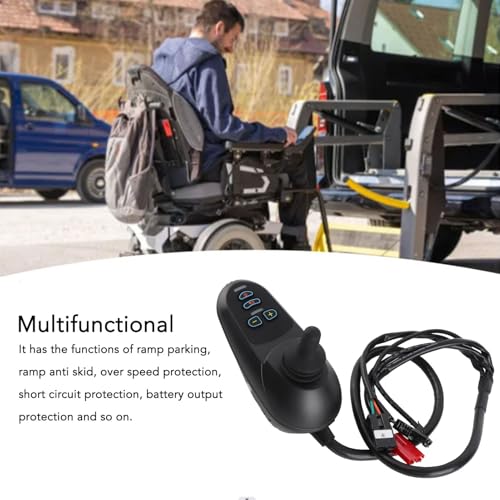 Eujgoov Regolatore elettrico per sedia a rotelle Buona compatibilità e sensibilità DC24V 45A per un cambio di velocità regolare per individui disabili per robot intelligenti Dispositivi di